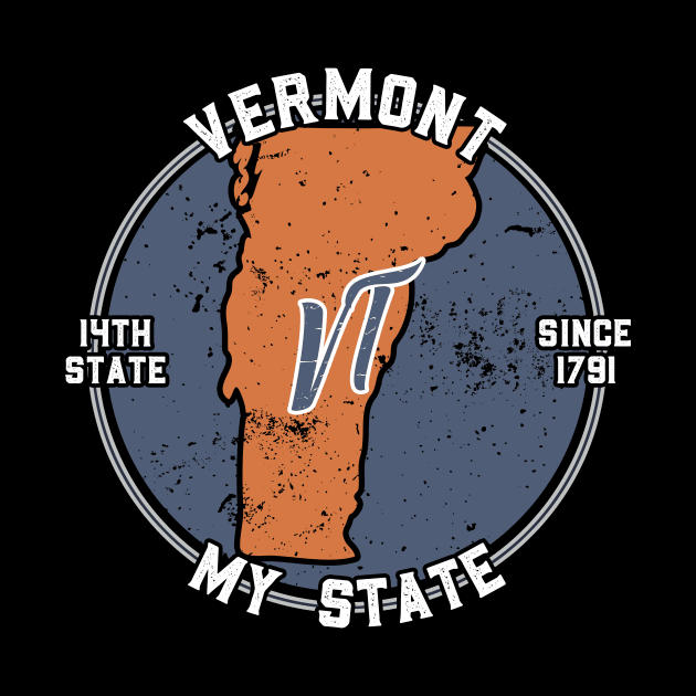 Vermont My State Patriot State Tourist Gift by atomguy