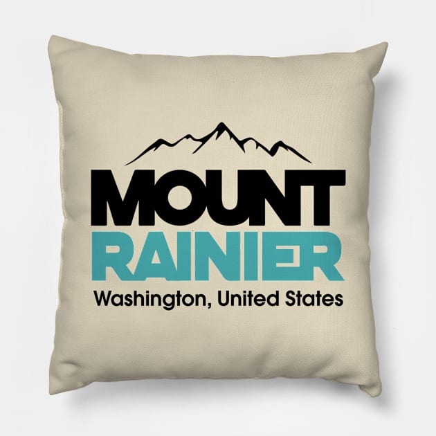 Mount Rainier Pillow by abbyhikeshop