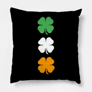 FOUR  Leaf Clover St Patricks Day - St Patricks Day Art Pillow