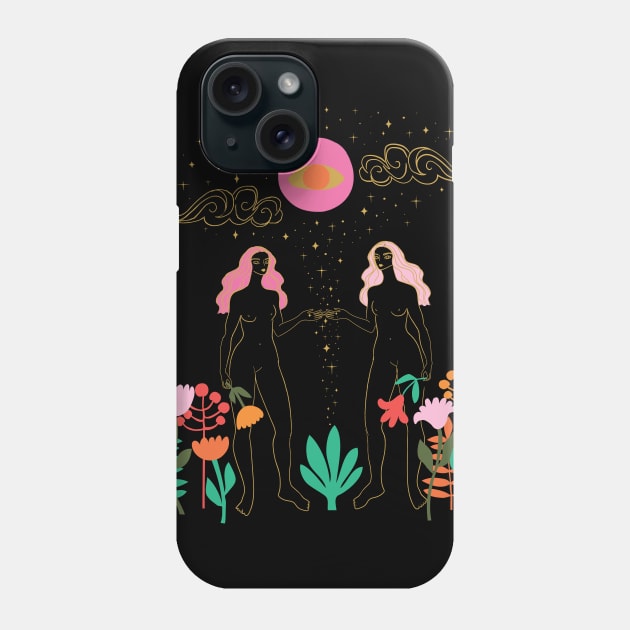 pink moon Phone Case by anneamanda