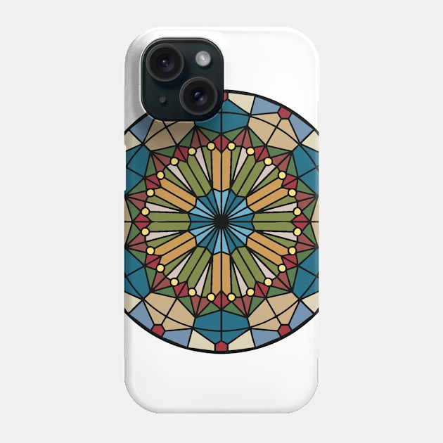 Rose Window Abstract Art Phone Case by BruceALMIGHTY Baker