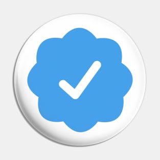 Verified on Twitter - Blue Tick Pin