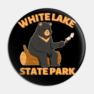 White Lake State Park Camping Bear Pin