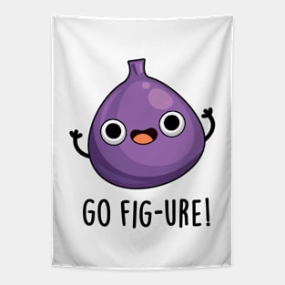 Go Fig-ure Cute Fig Fruit PUn Tapestry