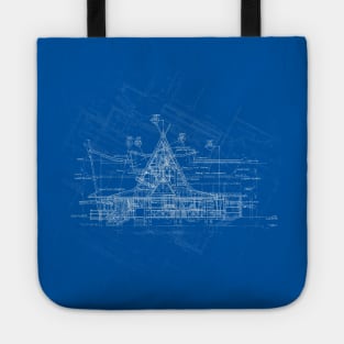 Tiki Room Blueprint Tote