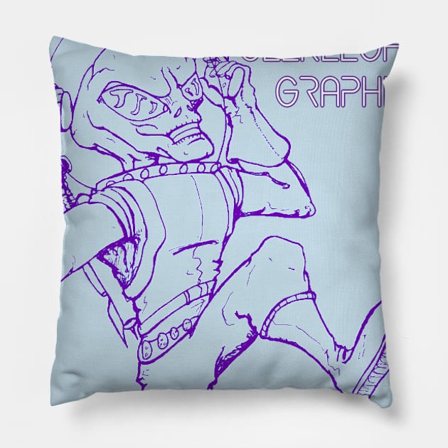 Invasion logo Pillow by GhostWorks