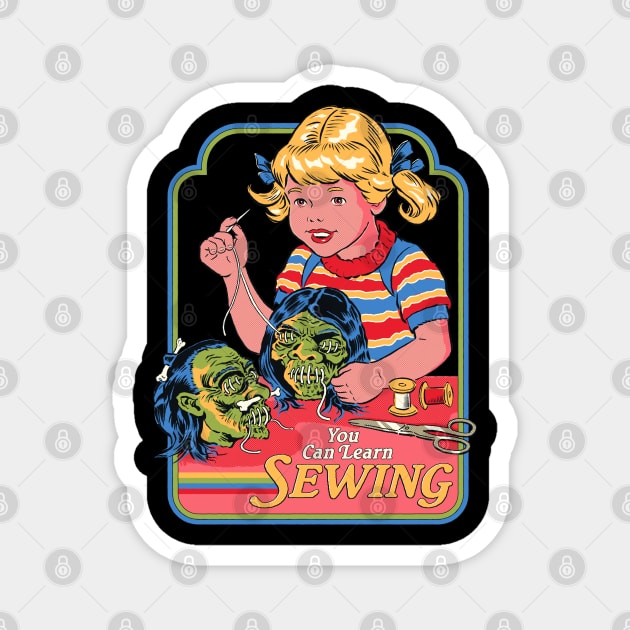 You Can Learn Sewing Magnet by Steven Rhodes