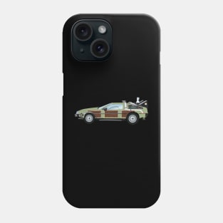 BTTF Delorean Family Truckster - Lou Glutz Motors Phone Case