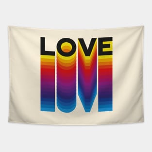 Rainbow Love Tapestry