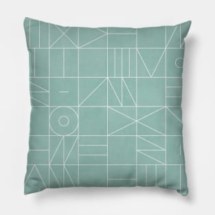 My Favorite Geometric Patterns No.7 - Light Blue Pillow