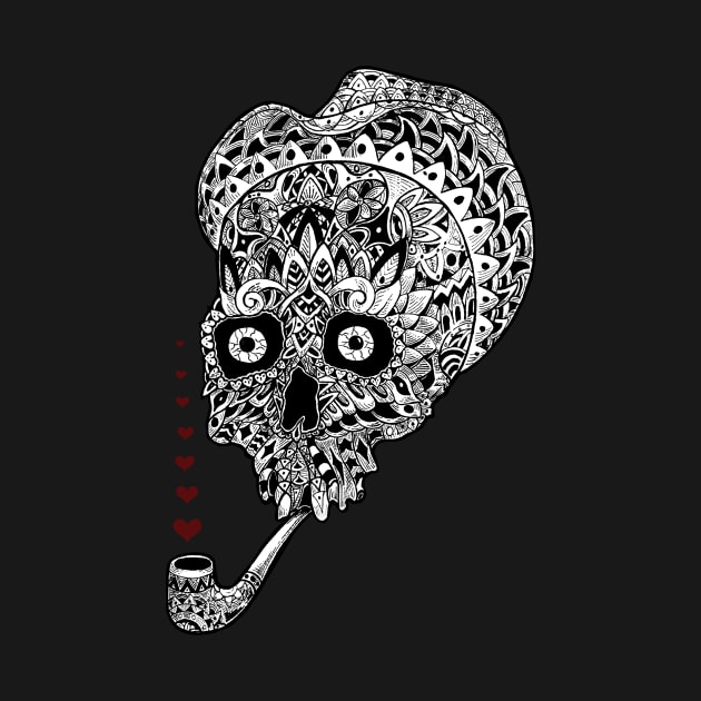 Skull Ornate by polkamdesign