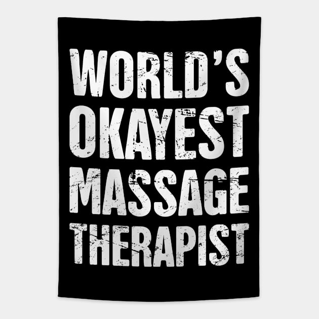 Funny Massage Therapist Design Tapestry by Wizardmode