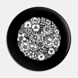 floral sphere Pin