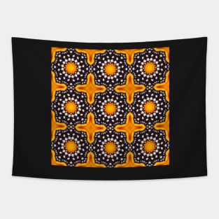 Orange and Black Monarch Butterfly Pattern 7 Tapestry