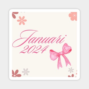 PINK JANUARY 2024 Magnet