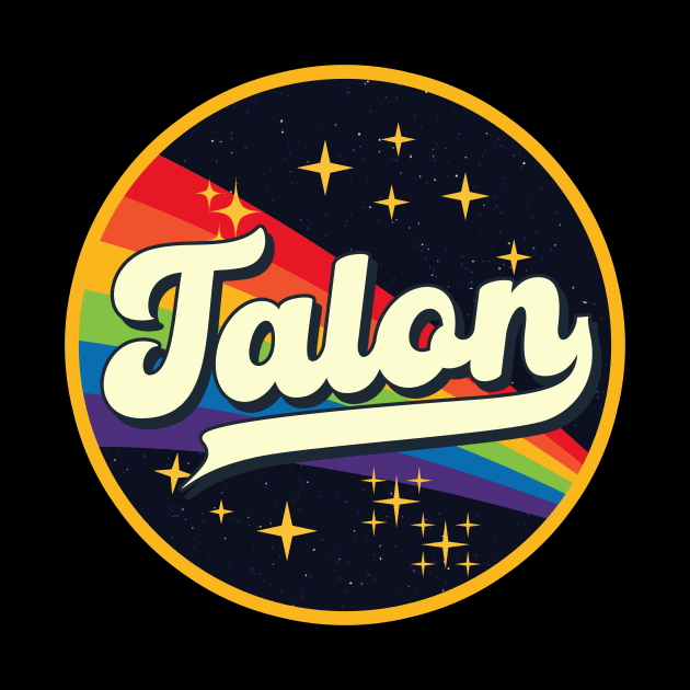 Talon // Rainbow In Space Vintage Style by LMW Art