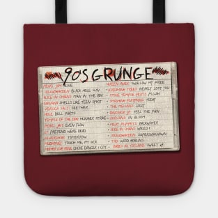 90's Grunge Rock Tape Cassette Tote