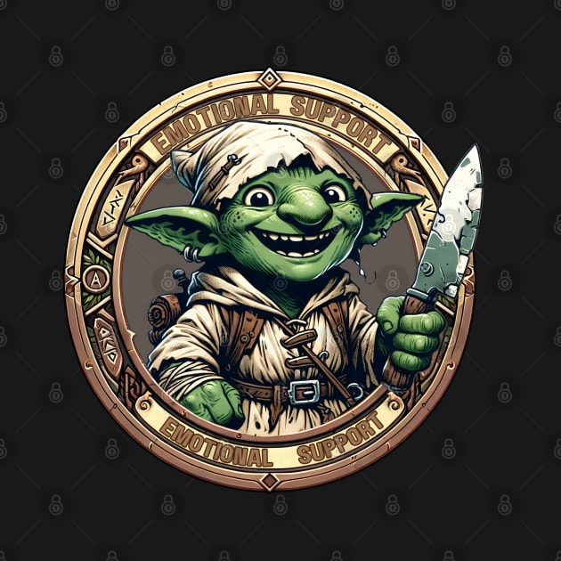 Emotional Support Goblin Badge by OddHouse