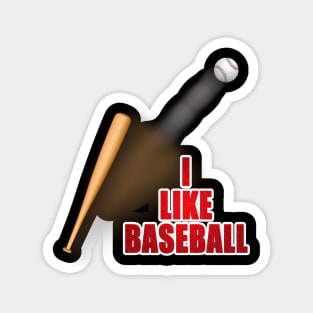 I Like Baseball Magnet