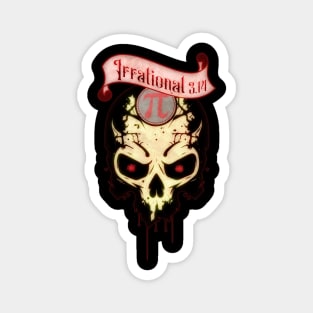 PI Day Irrational Skull Design Strawberry Edition Magnet