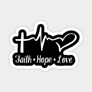 Faith Hope Love Magnet