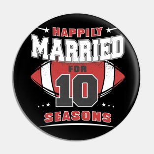 Football and marriage Pin