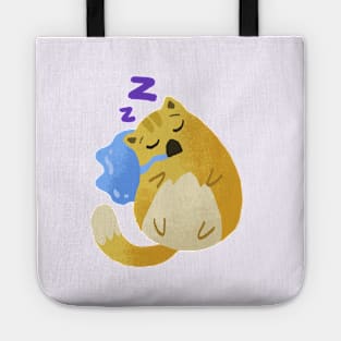 Sleeping cat Tote