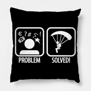 Problem Solved Skydiving Pillow