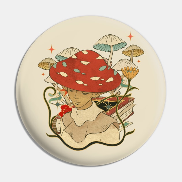 The Mushroom Boy Goblincore Pin by soulfulprintss8