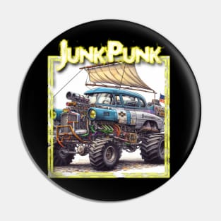 JunkPunk - Jacked Blue Chev - WelshDesigns Pin