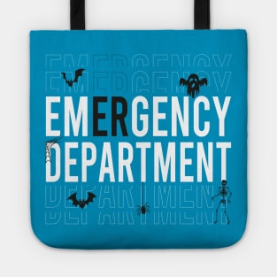 Er Nurse Halloween Spooky Emergency Department Tote