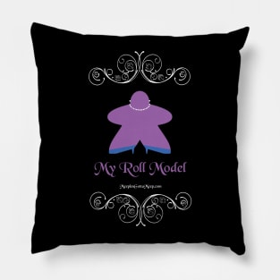 Roll Model, purple, dark Pillow