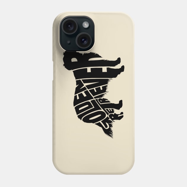 Golden retriever black Phone Case by Seanings