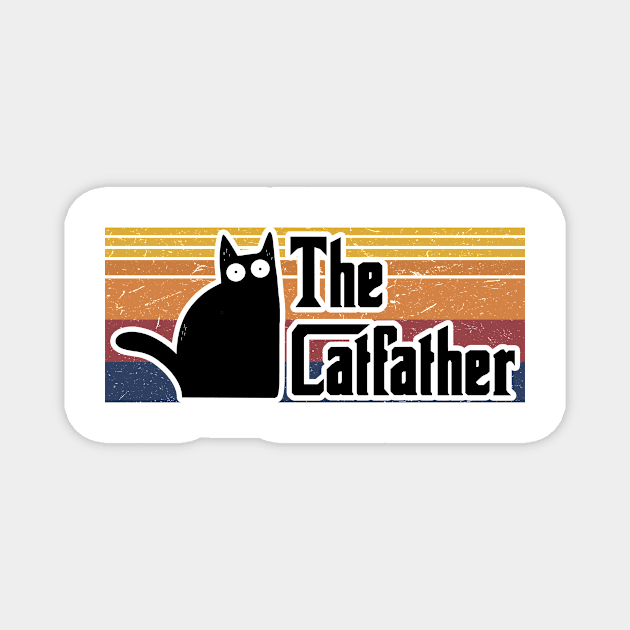 The Cat Father Catfather Father's Day Gift Magnet by Daphne R. Ellington