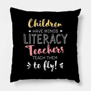 Literacy Teacher Gifts - Beautiful Wings Quote Pillow