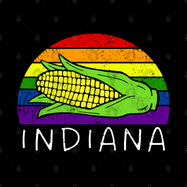 Rainbow Indiana Pride by Downtown Rose