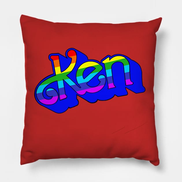 Gay Ken doll Pillow by ART by RAP