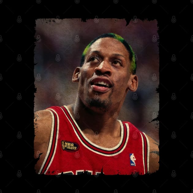 Dennis Rodman - 1998 NBA Finals, Game Two by Wendyshopart