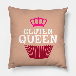 Gluten Queen for Cupcake Lover, Baker or Pastry Chef Pillow