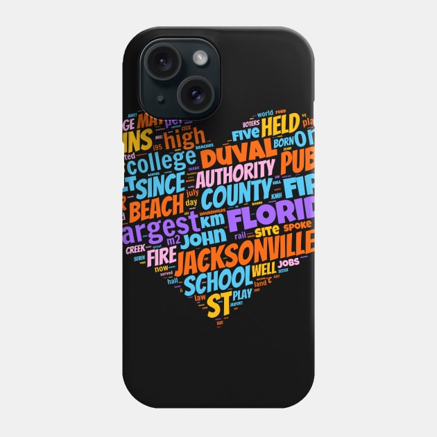 I love Jacksonville Phone Case by Superfunky