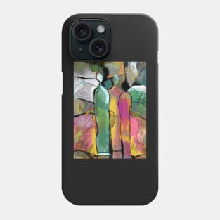 Three women at the Market Phone Case