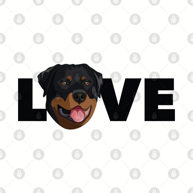 LOVE cute rottweiler dog by keeplooping