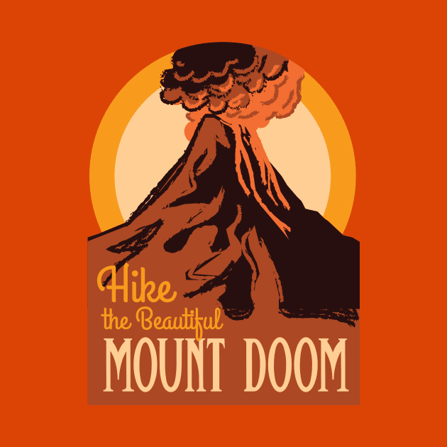 Hike the Beautiful Mount Doom • Lord of the Rings • National Parks by FalconArt