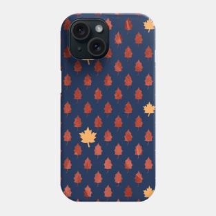 Golden Autumn Leaves to Russet Winter Trees Phone Case