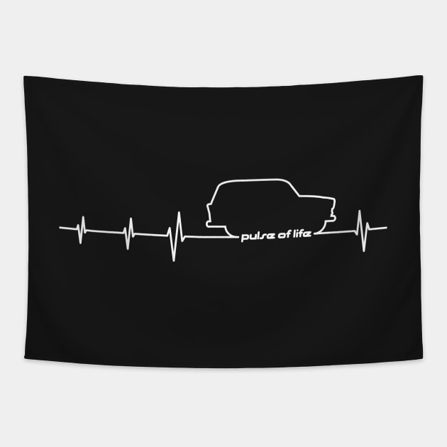 Trabant 600 Kombi EKG - Pulse of Life Tapestry by GetThatCar