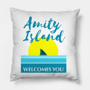 Amity Island Welcomes You Pillow