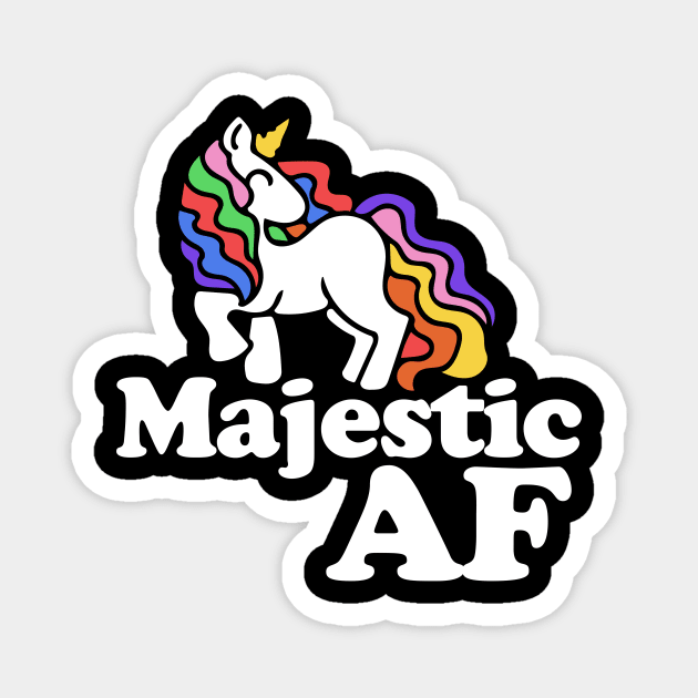 Majestic AF Unicorn Magnet by bubbsnugg