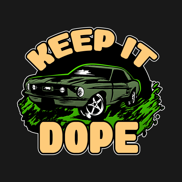 KEEP IT DOPE (CREAM & OLIVE) by LLDesign3r