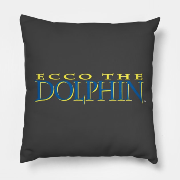 Ecco the Dolphin Logo Pillow by GSpark