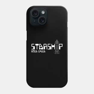 Starship Boca Chica Texas Retro Style Illustration Phone Case